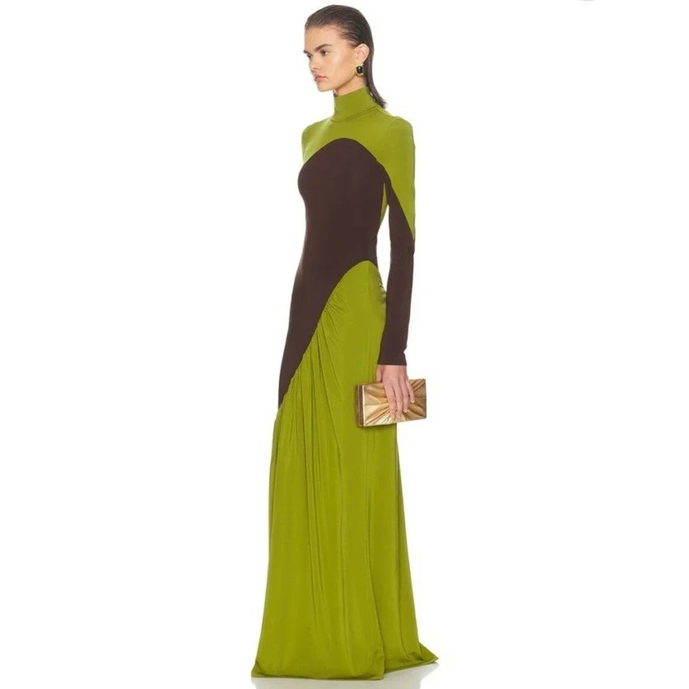 NWT Helsa Abstraction Color Jersey Dress $498 Size XS - Picture 3 of 11